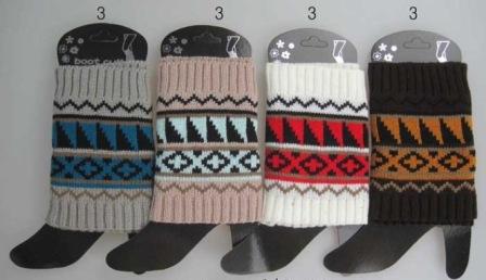 Wholesale Aztec Design Short BOOT topper assorted colors