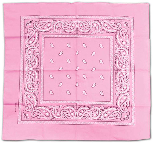 Wholesale Bandana BARBIE Pink Paisley Fabric
