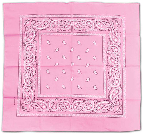 Wholesale BANDANA Barbie Pink Paisley Fabric