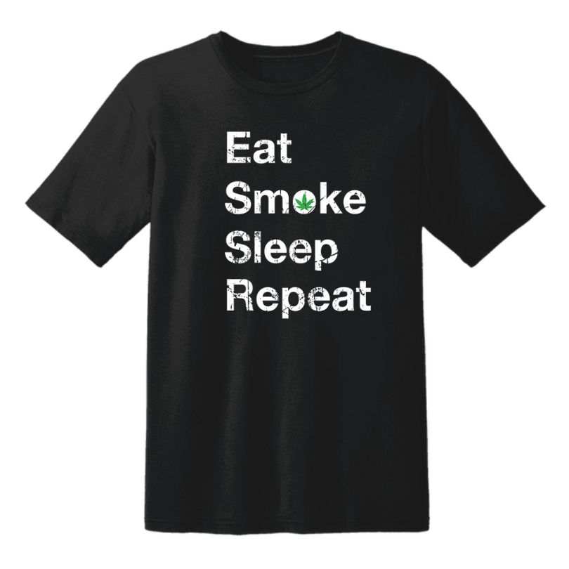 Wholesale T-SHIRT Eat Smoke Sleep Repeat