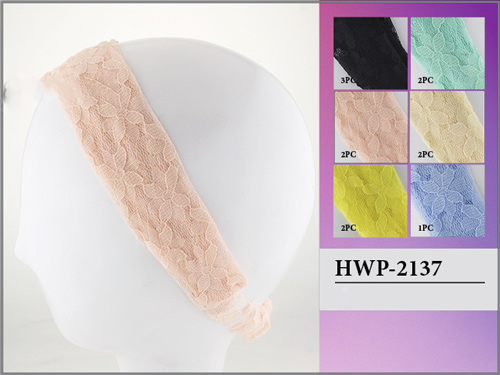 Wholesale Solid Color FLOWER Design Lace Head Wrap