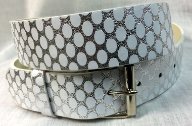 Wholesale Silver White PU Fashion BELT