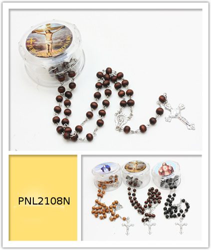 Wholesale Scented ROSARY In a Plastic Case Assorted Colors