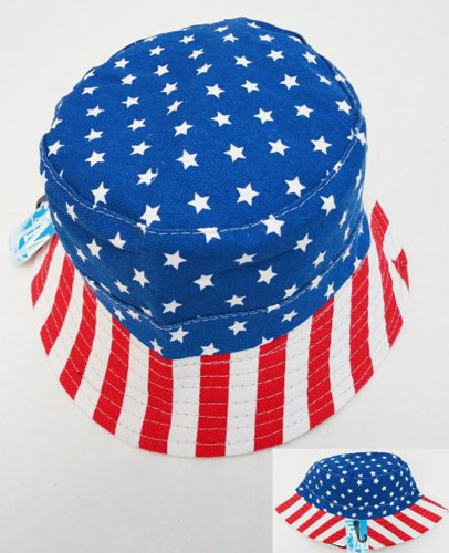 Wholesale American FLAG Print Bucket Hat