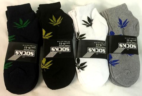 Wholesale Man Marijuana Ankle SOCKS 4 colors