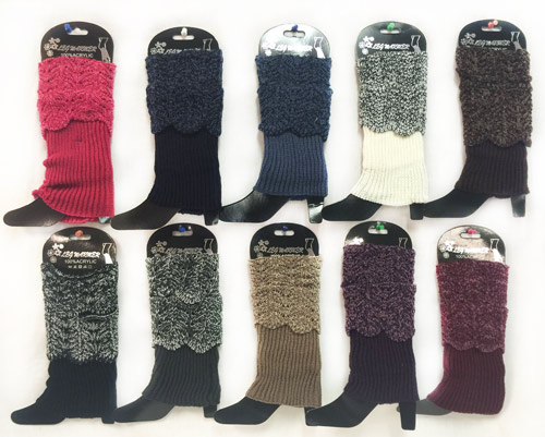 Wholesale Knitted Short BOOTtopper Crochet Pattern Assorted Color