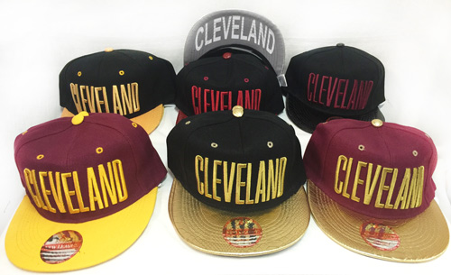 Wholesale Snap Back Flat Bill Cleveland Assorted Colors HATS