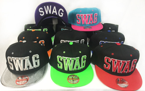 Wholesale Snap Back Flat Bill Swag Assorted Colors HATs