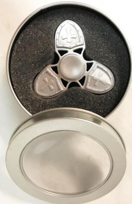 Wholesale Silver Cross Metal Alloy Zinc Fidget Spinner