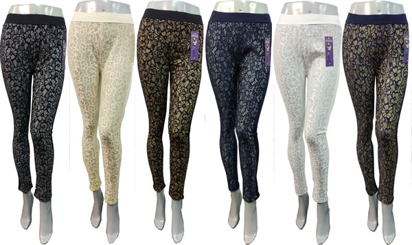 Wholesale Flower Lace LEGGING Assorted Colors One Size
