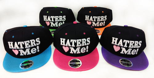 Wholesale Snap Back Flat Bill HATers Love Me! Assorted Color