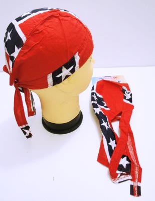 Wholesale Skull Caps Motorcycle Hats Fabric Rebel FLAG Print