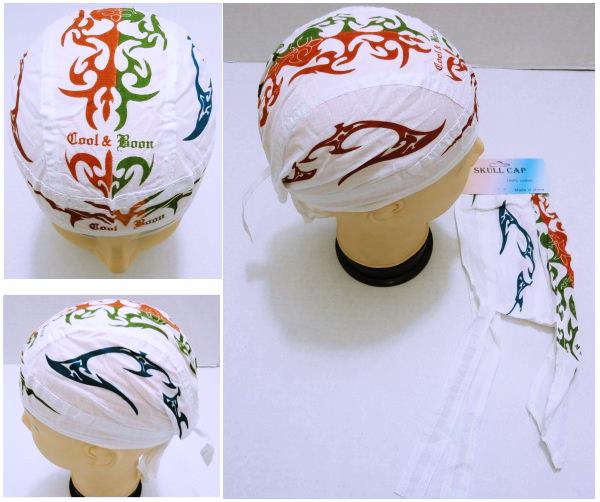 Wholesale Skull Caps Motorcycle HATS Fabric Cool & Boon Print