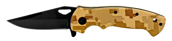 4.5'' Standard Issue Tactical Folding Knife - Desert Camo