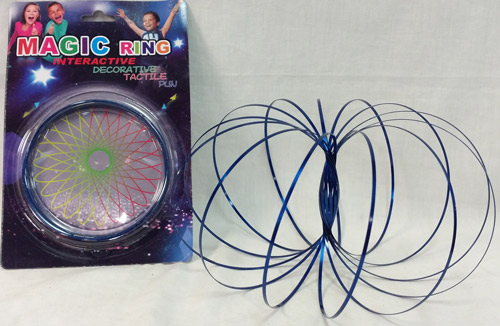 Wholesale Blue Flow RING Magic RING Kinetic SpRING Toy