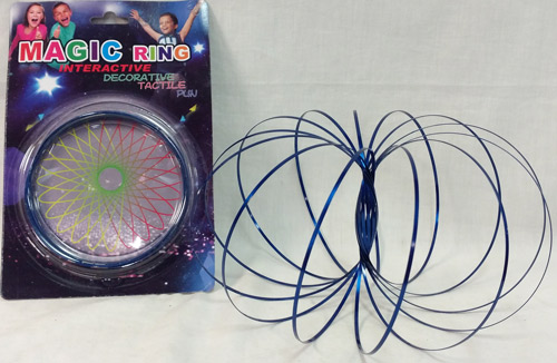 Wholesale Blue Flow Ring Magic Ring Kinetic Spring TOY