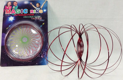 Wholesale Red Flow Ring Magic Ring Kinetic Spring TOY