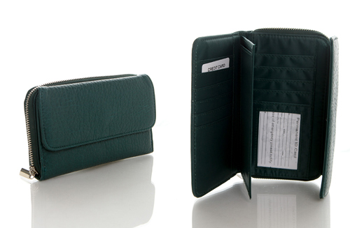 Zip Around Continental Wallet - Green