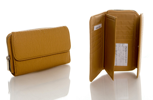 Zip Around Continental WALLET - Tan