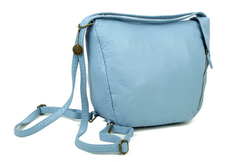 The Joia Convertible Sack Crossbody - Baby Blue