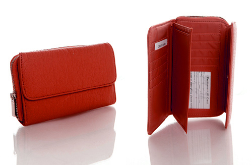 Zip Around Continental Wallet - Red