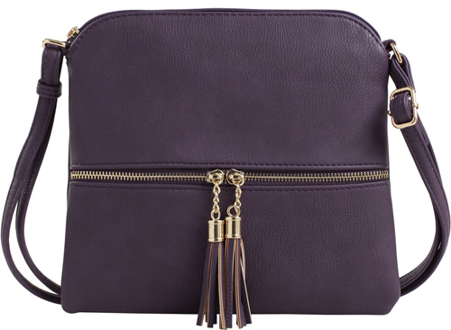 Wholesale Fashion Purse with Tassel & Adjustable Long Strap