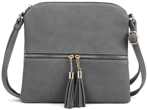 Wholesale Fashion Purse with Tassel & Adjustable Long Strap