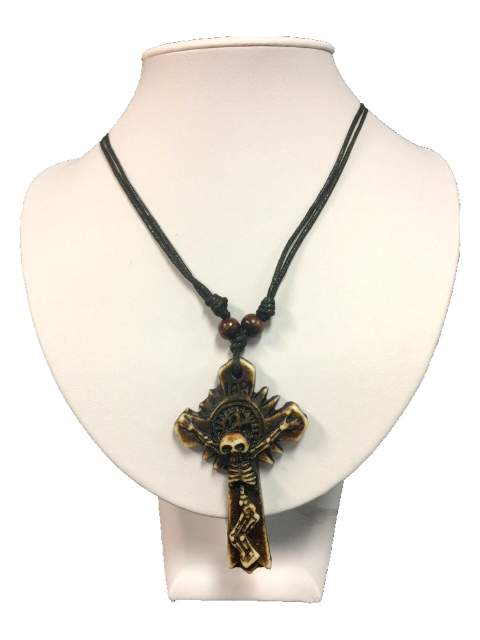 Wholesale SKULL With Cross Necklace