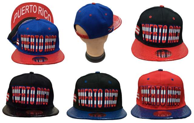 Wholesale Snap Back Flat Bill PUERTO RICO Hat