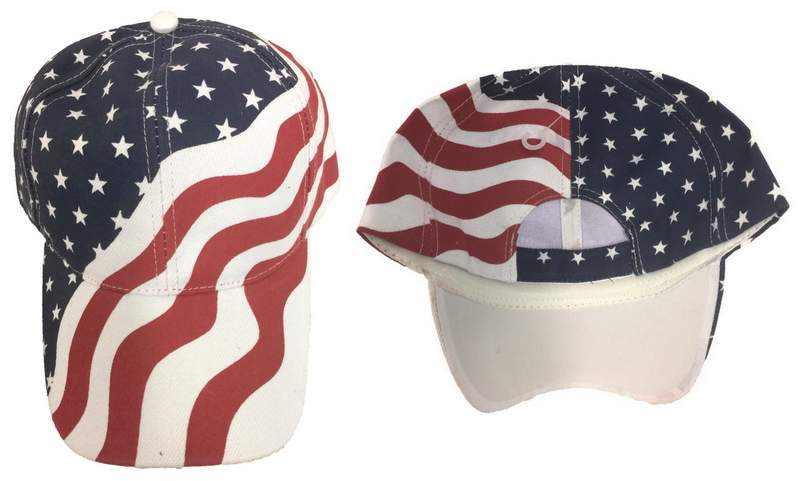 Wholesale Adjustable BASEBALL Hat American Flag Pattern