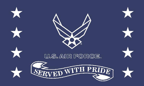 Wholesale Official Licensed U.S. Air Force Served with Pride FLAG