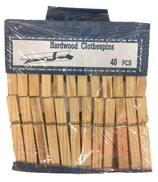 Wholesale 48pcs Wood CLOTHING pins