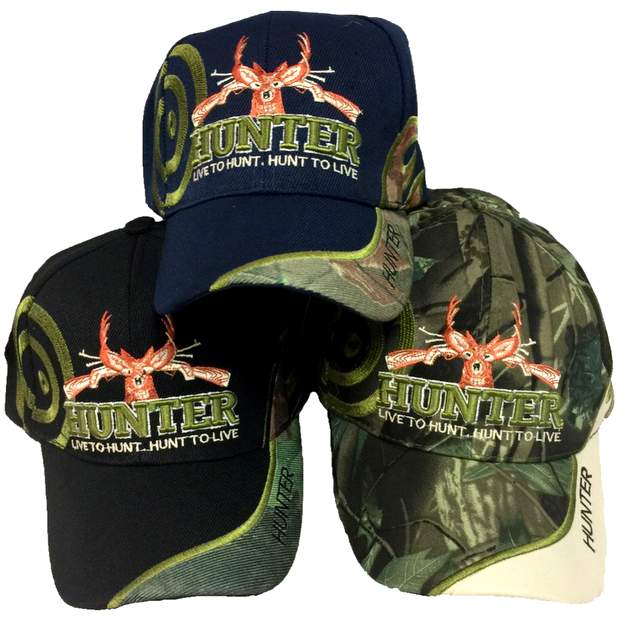 Wholesale BASEBALL hats Hunter Live to Hunt Hunt to Live