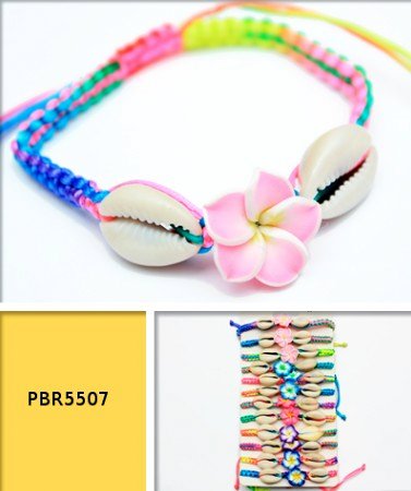 Wholesale Flower with Shell Bracelet