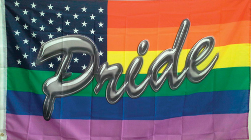 Wholesale Rainbow American FLAG with Pride