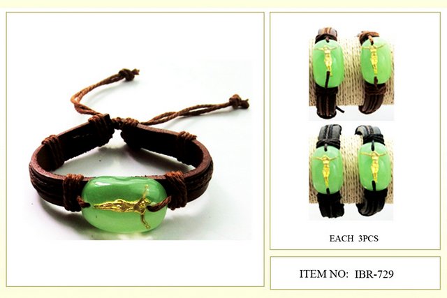 Wholesale Faux JADE Jesus Bracelet