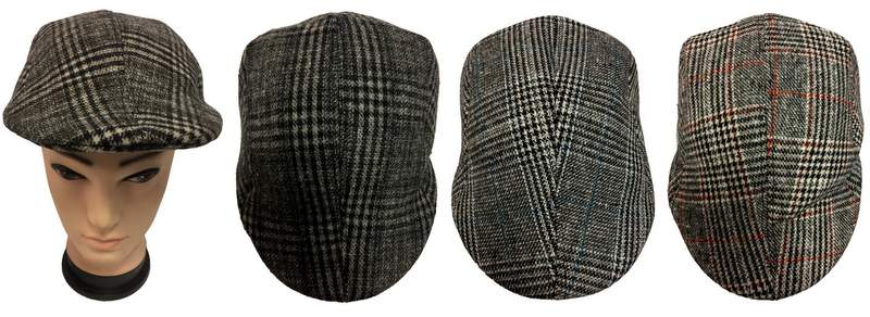 Wholesale Plaid Ivy Caps Driving Caps