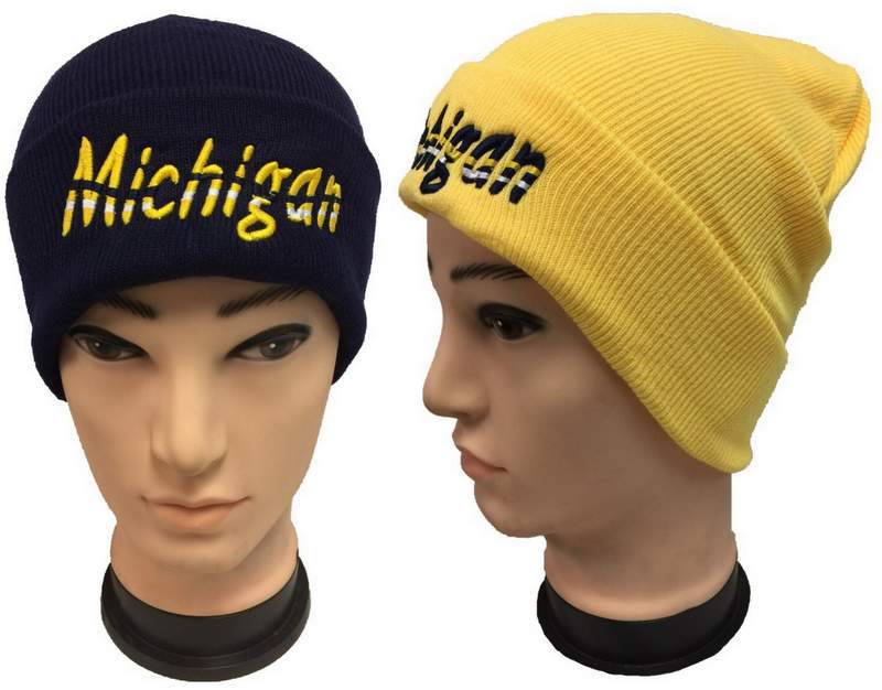 Wholesale Knitted MICHIGAN Winter HAT