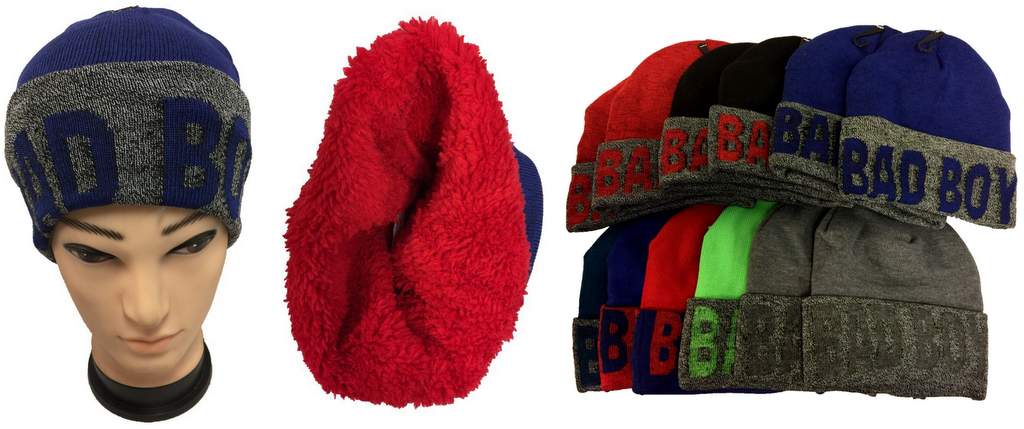 Wholesale BAD BOY Plush Lining Winter HAT