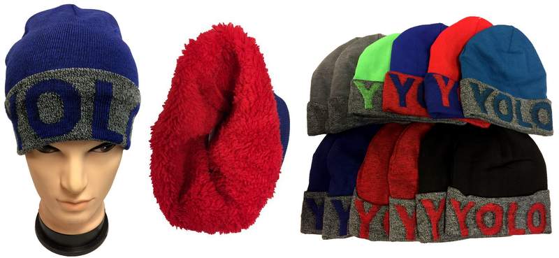 Wholesale YOLO Plush Lining Winter HAT