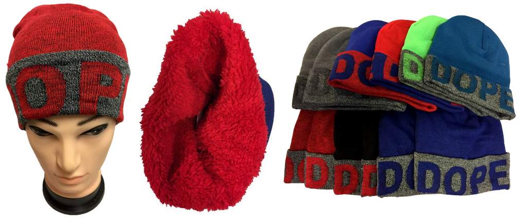 Wholesale DOPE Plush Lining Winter HAT