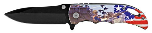 4'' Spring Assisted Pocket Knife - Navy