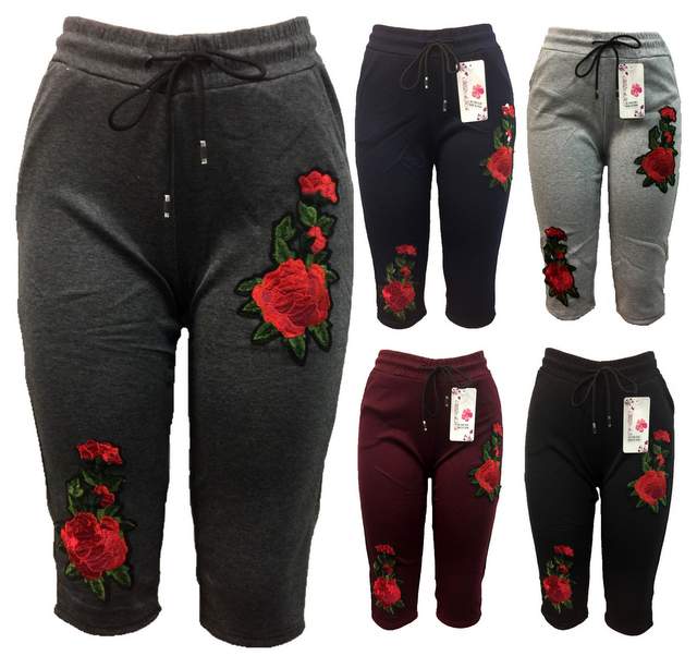 Wholesale Rose FLOWER Legging assorted colors Capris Pants