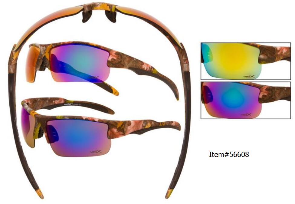 Wholesale Half FRAME Camouflage Sports Sunglasses