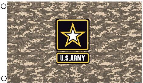 Wholesale LICENSED US Army Digital Camo Flags