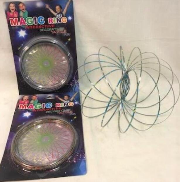 Wholesale Paint Splatter Flow Ring Magic Ring Kinetic Spring TOY