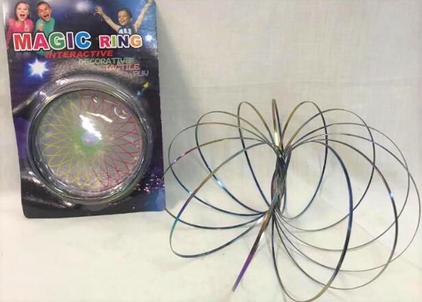 Wholesale Rainbow Flow RING Magic RING Kinetic SpRING Toy