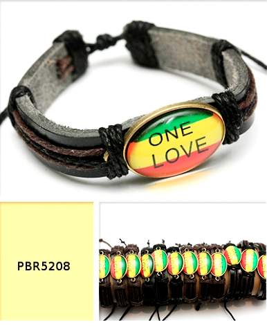 Wholesale Faux LEATHER Bracelet ONE LOVE