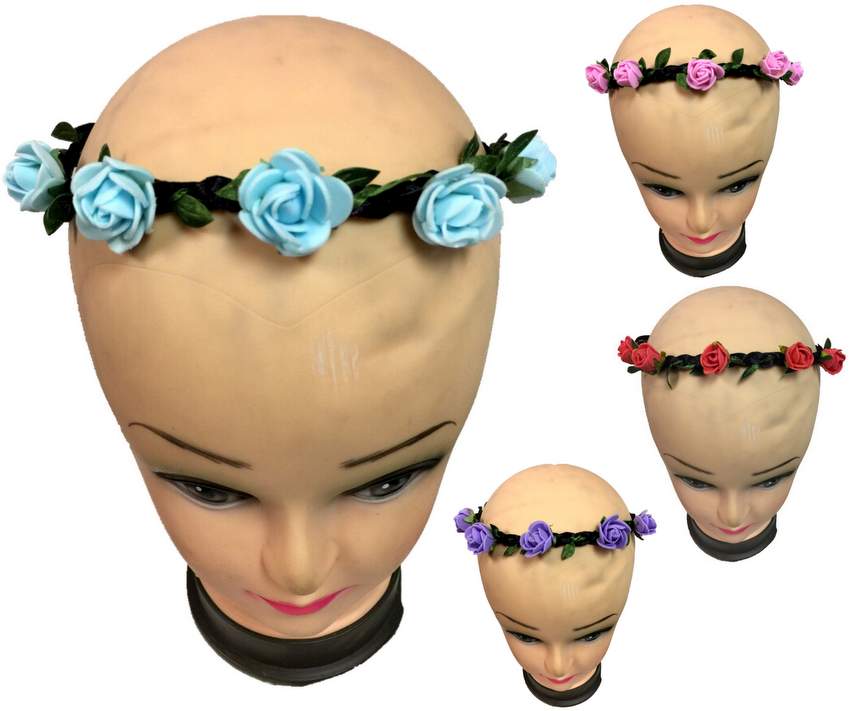 Wholesale Flower Head Band assorted colors