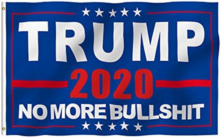 Wholesale 3'x5' FLAG Trump 2020 NO MORE BULLSH*T
